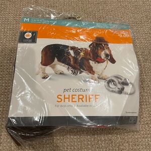 Pet Sheriff Dog Costume size Medium NWT